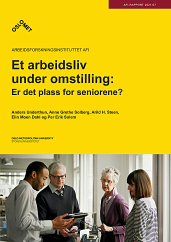 Rapporten «Et arbeidsliv under omstilling». Rapporten «Et arbeidsliv under omstilling».