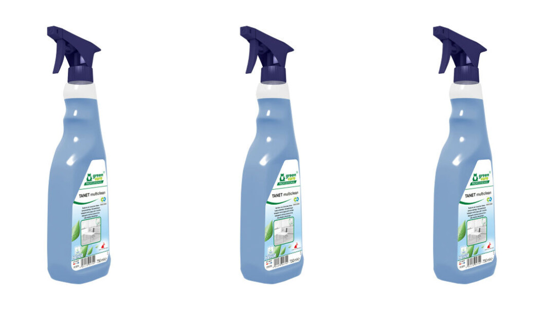 Den nye multisprayen TANET multiclean i 750 ml flaske. Den nye multisprayen TANET multiclean i 750 ml flaske.