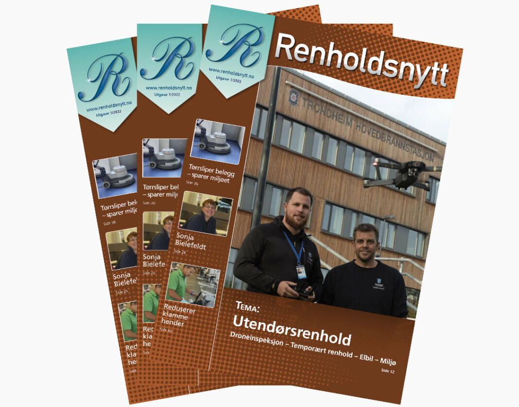 Forsiden til Renholdsnytt nr. 1/2022. Forsiden til Renholdsnytt nr. 1/2022.