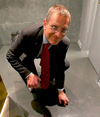Christian Geisinger fra Kiehl, her med et slitent belegg. Christian Geisinger fra Kiehl, her med et slitent belegg.
