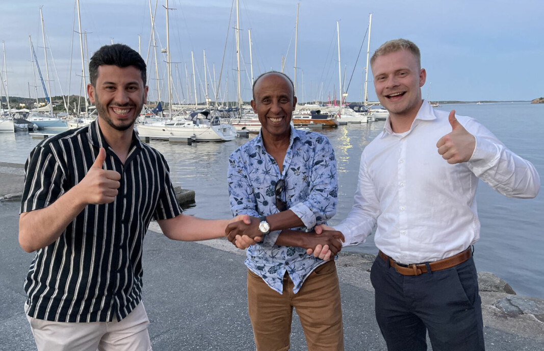 Ghazi Khder, Yebio Fecadu og Patrick Solrunarson. Ghazi Khder, Yebio Fecadu og Patrick Solrunarson.