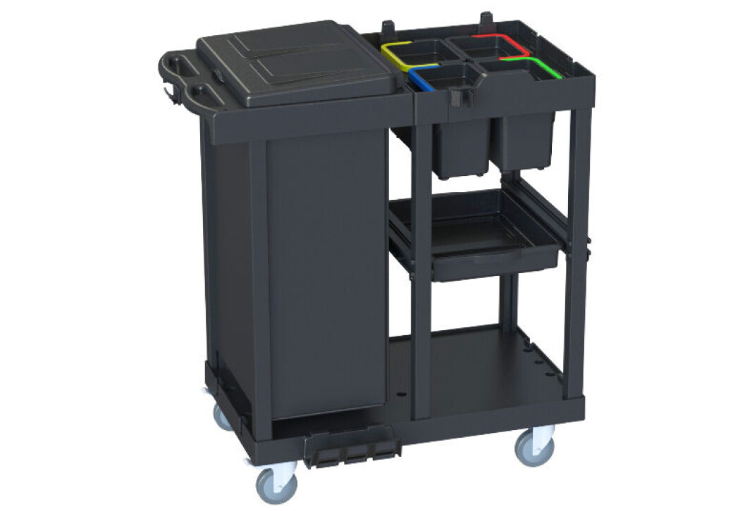 Rengjøringsvognen C 111 MSR eco Cleaning Trolley eco er blant de vognene som nå har ekstra mye resirkulert plast. Rengjøringsvognen C 111 MSR eco Cleaning Trolley eco er blant de vognene som nå har ekstra mye resirkulert plast.