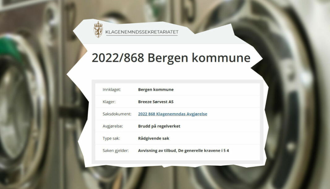 I følge KOFA utlyste Bergen kommune anbuds­konkurranse med fort kort tid mellom tilbudsfrist og oppstart.