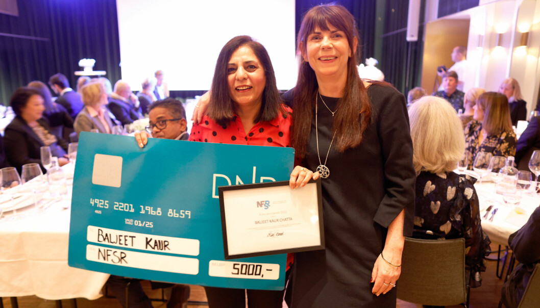 Baljeet Kaur Chatta jobber til daglig som renholdsleder ved Universitetet i Oslo (UiO). Her med Kathe Dyrset, som er seksjonssjef for Renholdsseksjonen ved UiO. Baljeet Kaur Chatta jobber til daglig som renholdsleder ved Universitetet i Oslo (UiO). Her med Kathe Dyrset, som er seksjonssjef for Renholdsseksjonen ved UiO.