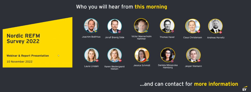 Rapporten omfatter eiendoms- og FM-bransjene, og er den første i sitt slag som kommer ut etter pandemien. (Faksimile fra webinar) Rapporten omfatter eiendoms- og FM-bransjene, og er den første i sitt slag som kommer ut etter pandemien. (Faksimile fra webinar)