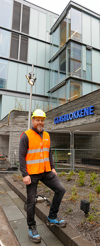 Rune Hovlandsdal er prosjekt­leder Fremdrift, LEAN og VDC under byggingen av Glas­blokkene ved Haukeland.