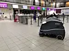 Selvkjørende gulvrengjøringsmaskin i drift på Torp Lufthavn.