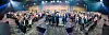 Panorama av konferansens deltakere fotografert fra scenen